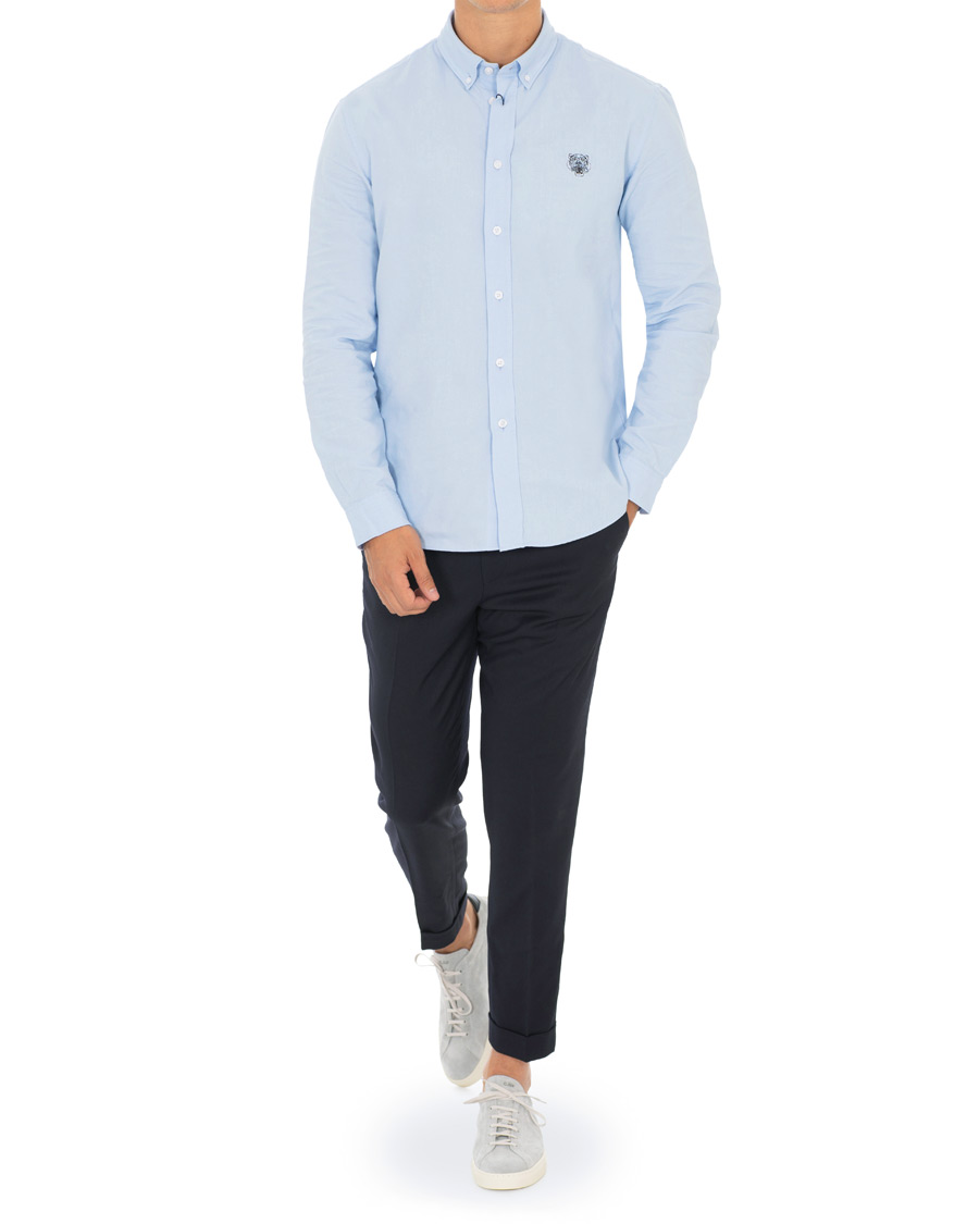 Heren | Overhemden | KENZO | Slim Fit Oxford Shirt Light Blue