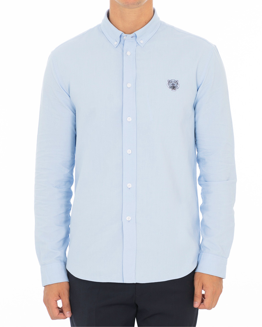 Heren | Overhemden | KENZO | Slim Fit Oxford Shirt Light Blue