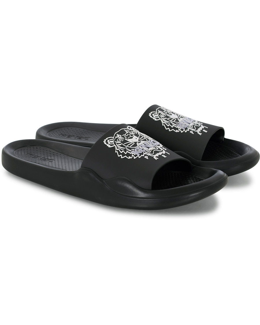 Heren | KENZO Pool Mule Tiger Head Black | KENZO | Pool Mule Tiger Head Black