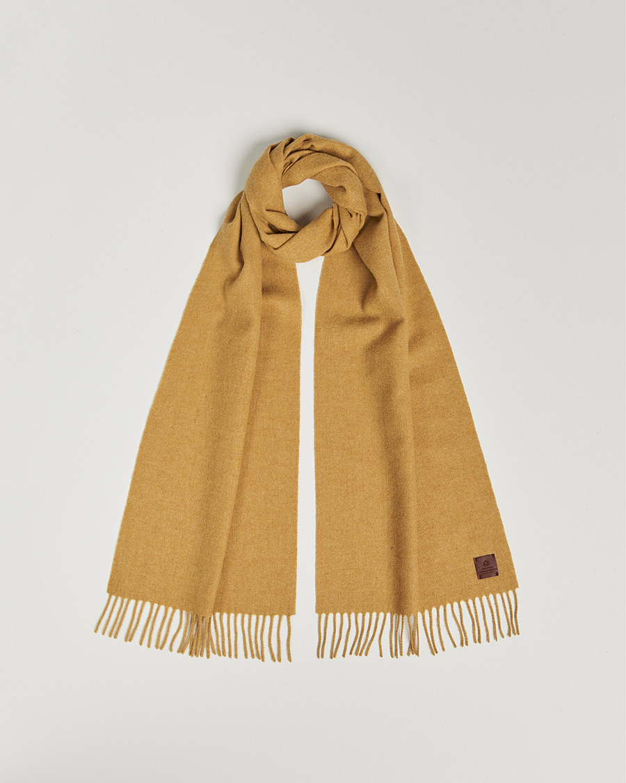 Heren | Amanda Christensen Wool Scarf Yellow Melange | Amanda Christensen | Wool Scarf Yellow Melange