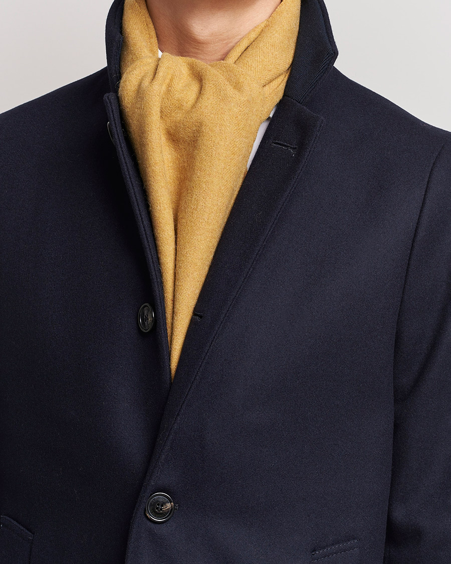 Heren | Amanda Christensen Merino Wool Scarf Yellow Melange | Amanda Christensen | Merino Wool Scarf Yellow Melange