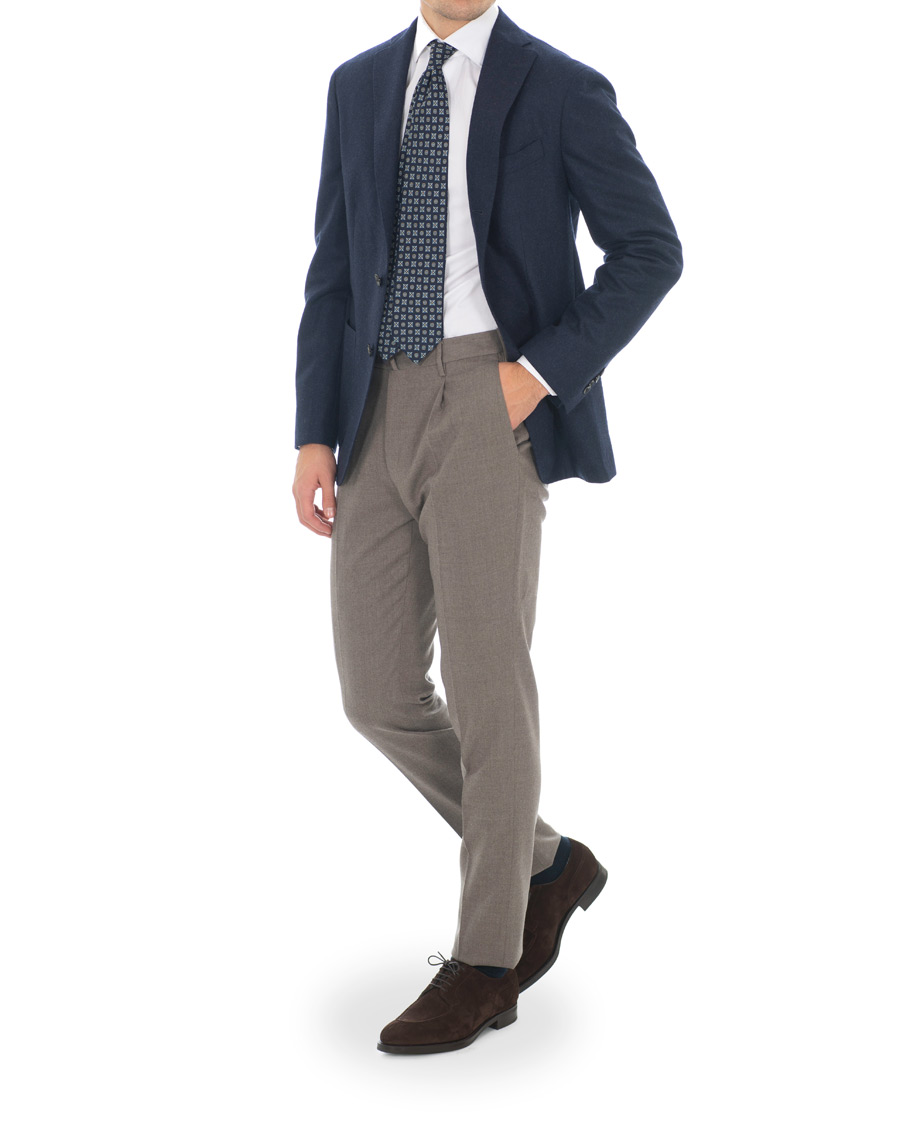Heren | Edward Green Dover Split Toe R2 Sole Derby Mink Suede | Edward Green | Dover Split Toe R2 Sole Derby Mink Suede