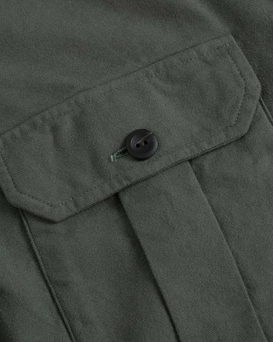 Heren | Overhemden | Eton | Oxford Overshirt Green
