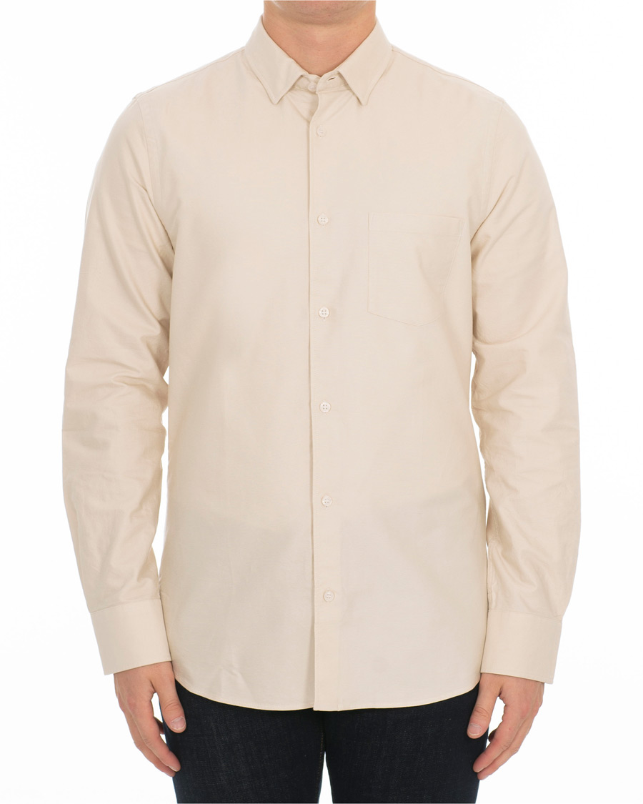 Heren | Overhemden | Filippa K | Tim Oxford Shirt Bisque