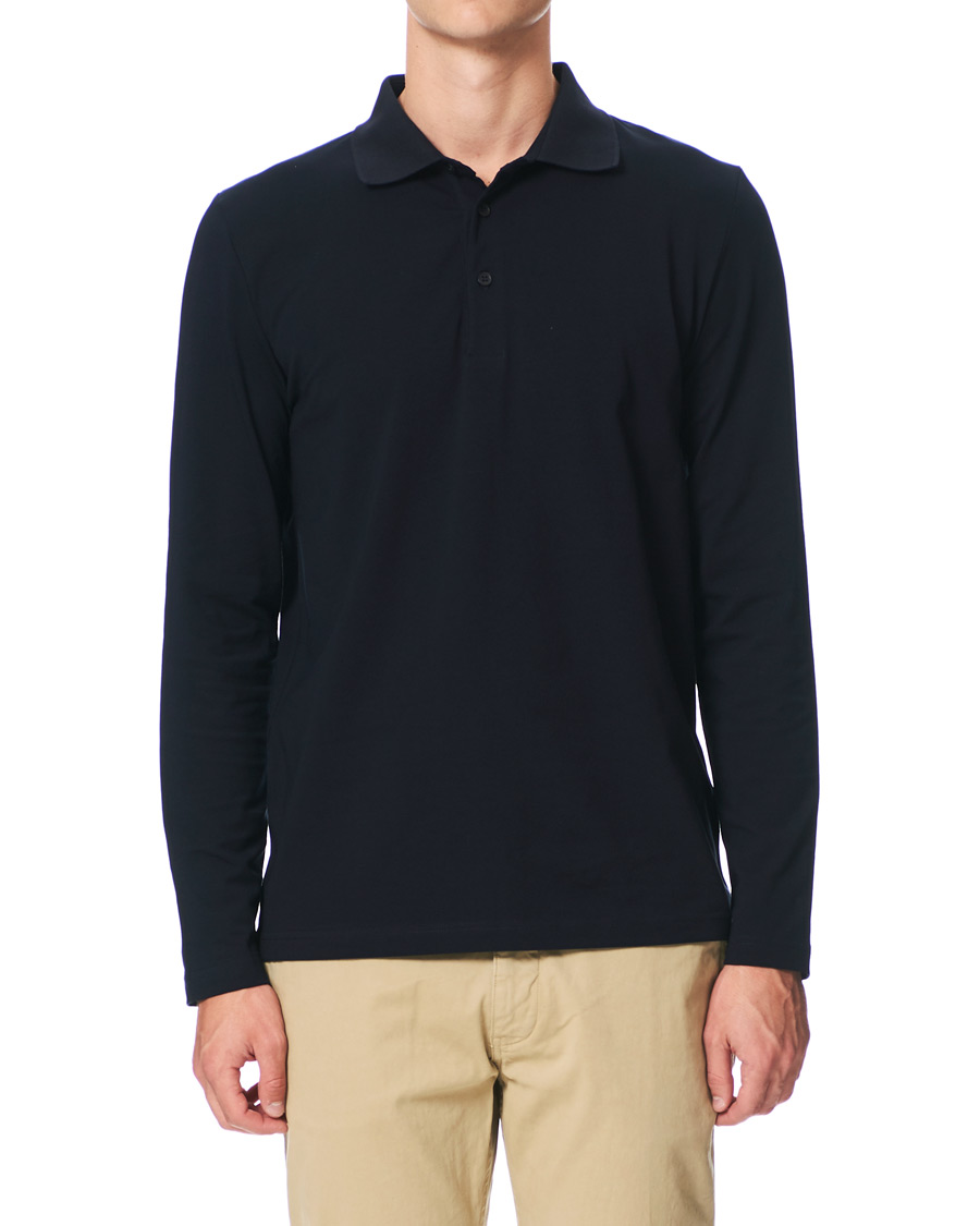 Heren | Truien | Filippa K | Luke Lycra Poloshirt Navy