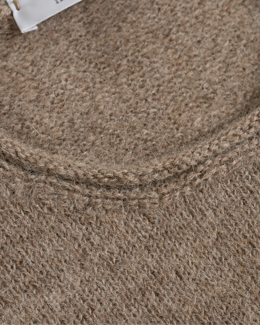 Heren | Truien | Inis Meáin | Baby Alpaca Sweater Light Brown