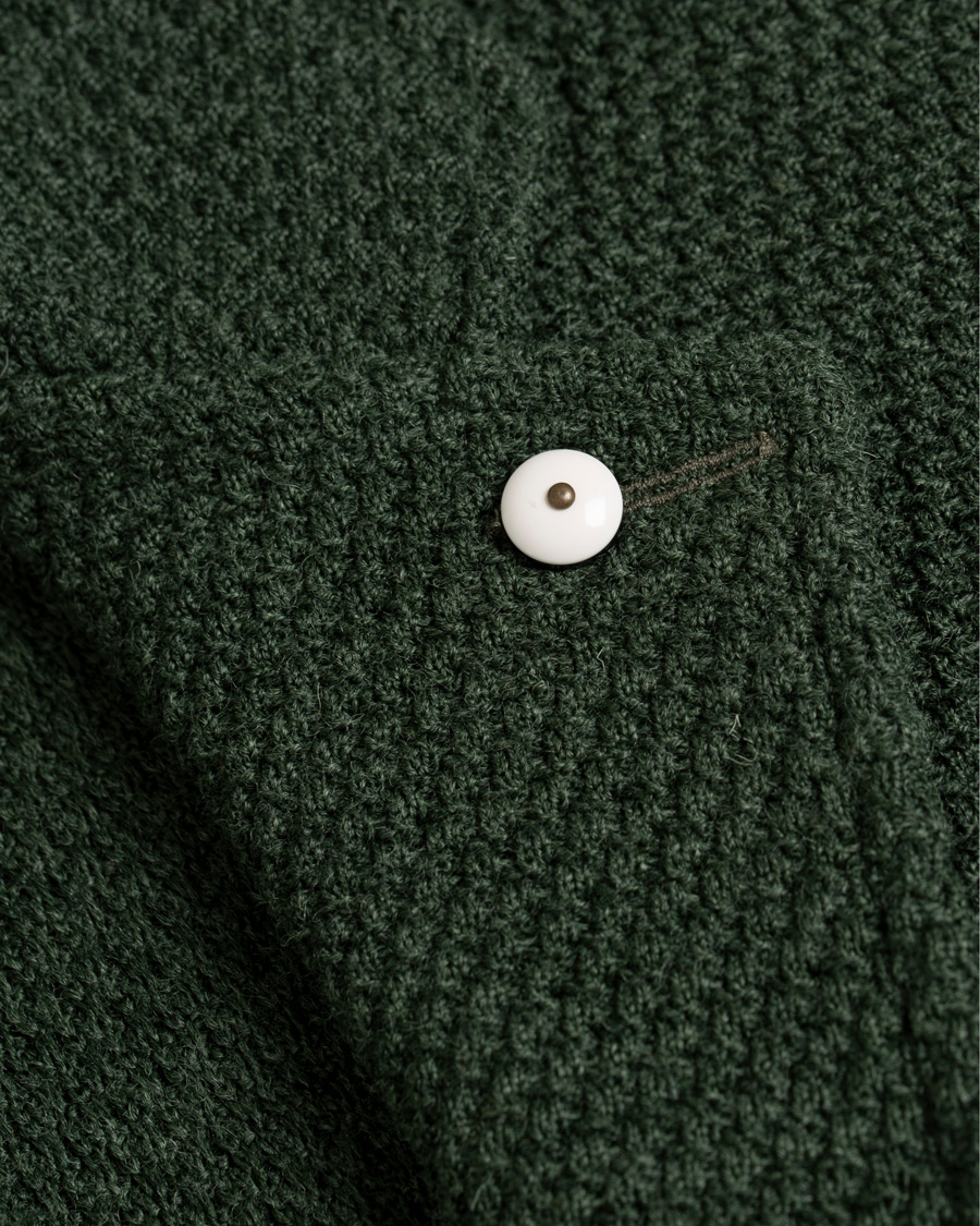 Heren | Blazers | L.B.M. 1911 | Knitted Cardigan Blazer Green