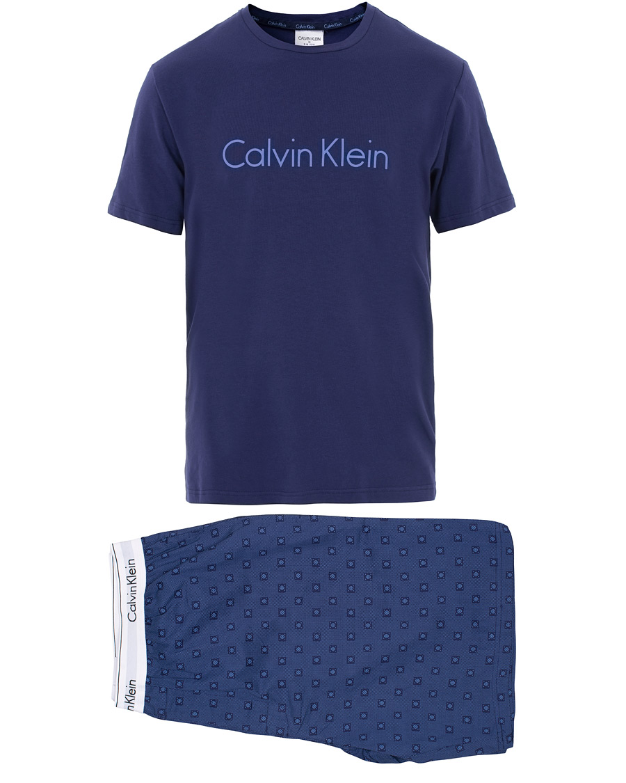 Heren | Pyjama's en gewaden | Calvin Klein | Short Pyjama Set Blue