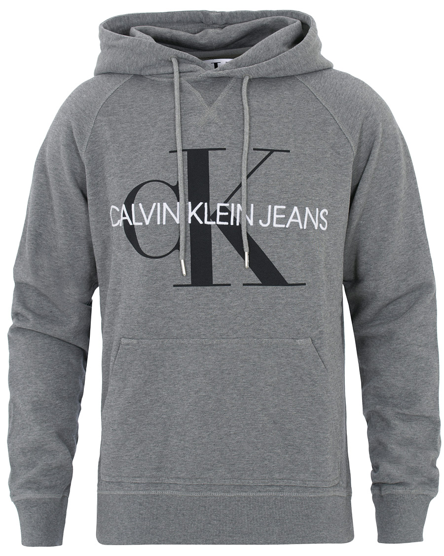 Heren | Truien | Calvin Klein Jeans | Washed Monogram Hoodie Grey