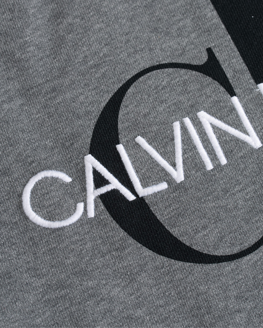 Heren | Truien | Calvin Klein Jeans | Washed Monogram Hoodie Grey