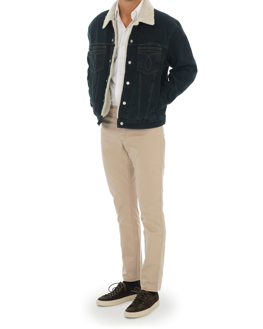 Heren | Jassen | Calvin Klein Jeans | Iconic Omega Sherpa Denim Jacket Black