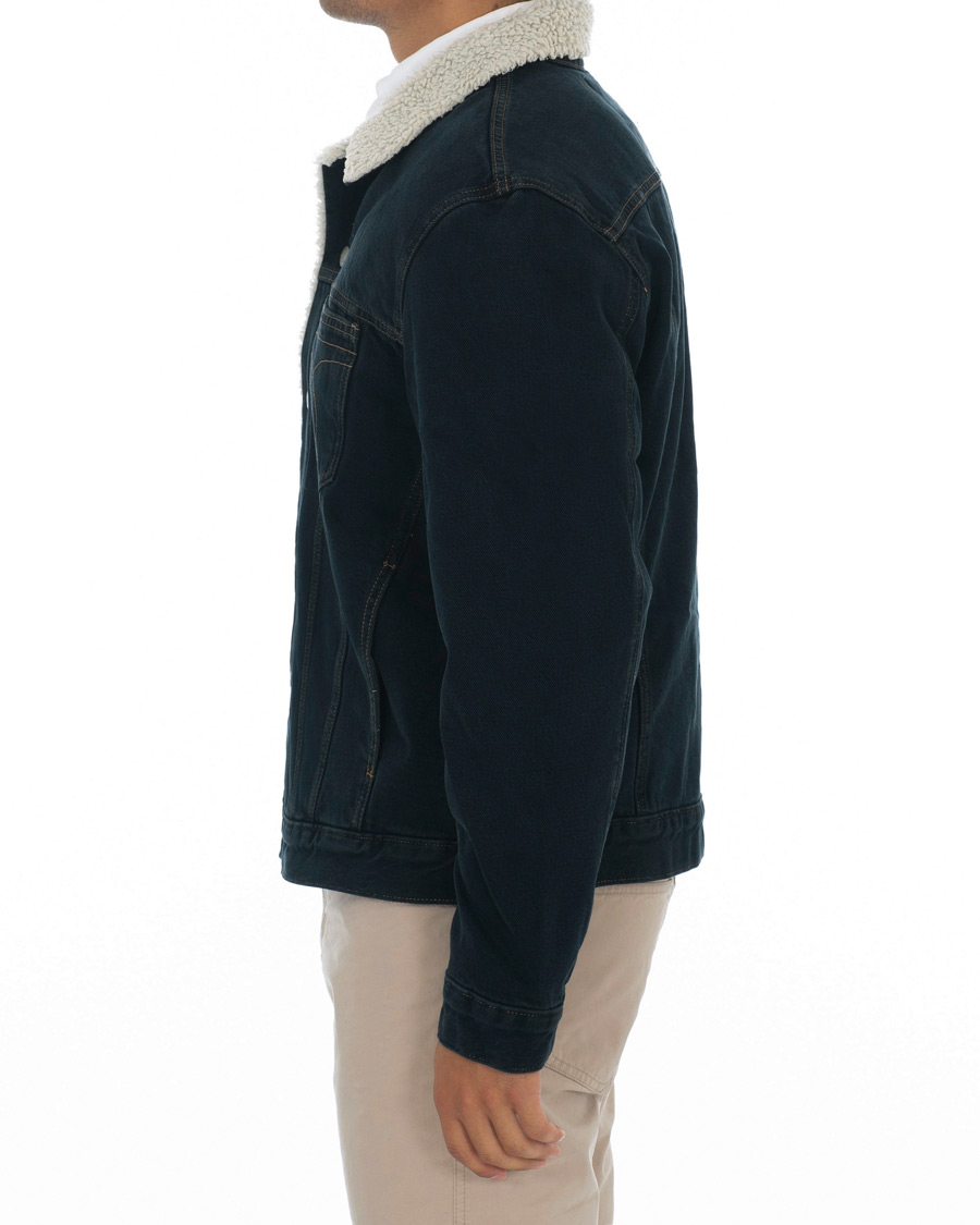 Heren | Jassen | Calvin Klein Jeans | Iconic Omega Sherpa Denim Jacket Black