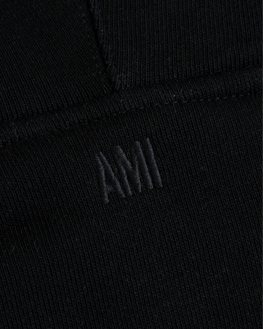 Heren | Truien | AMI | Large Heart Logo Hoodie Black