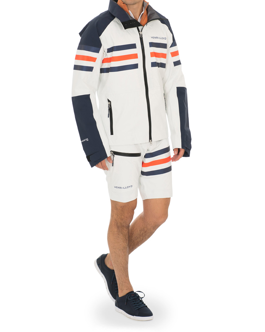 Heren | Broeken | Henri-Lloyd | Henri Lloyd Fremantle Stripe Shorts Cloud White