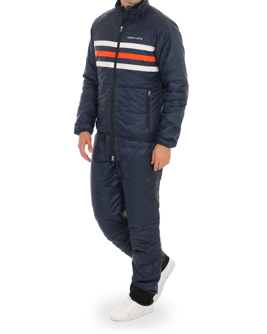 Heren | Broeken | Henri-Lloyd | Henri Lloyd Fremantle Stripe Liner Salopette Navy Blue