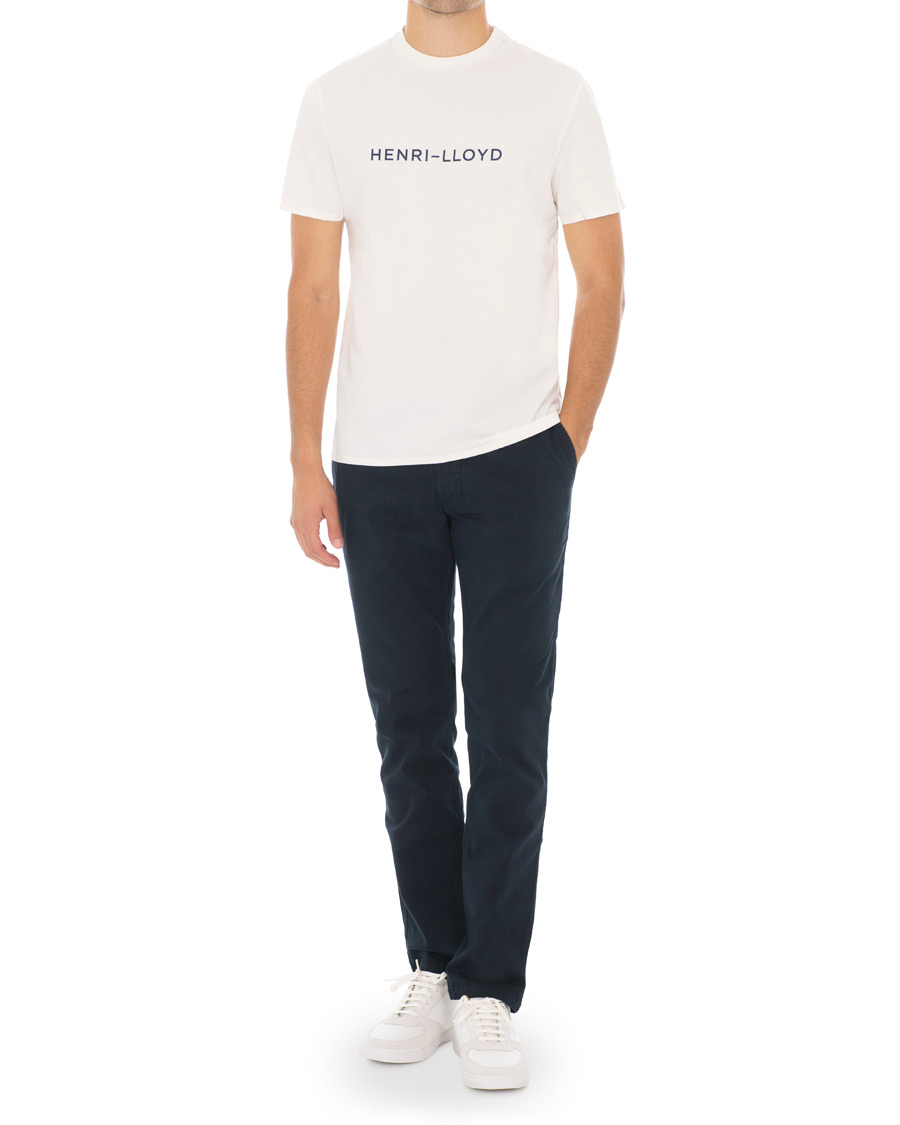 Heren | T-shirts | Henri-Lloyd | Henri Lloyd Fremantle Stripe Crew Neck Tee Cloud White