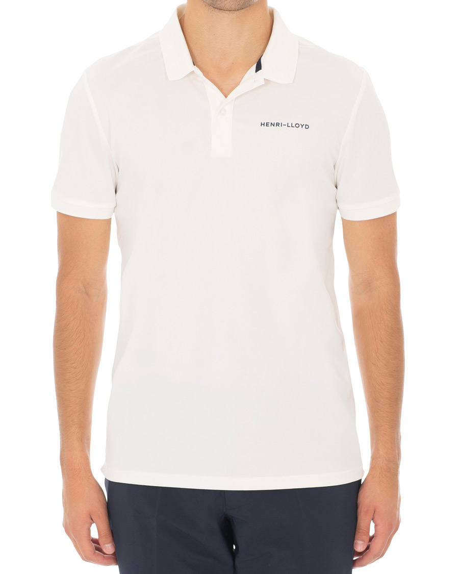 Heren | Polo's | Henri-Lloyd | Henri Lloyd Fremantle Stripe Polo Cloud White