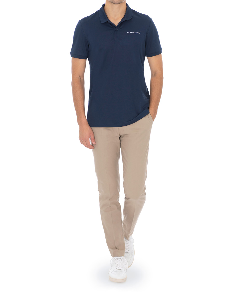 Heren | Polo's | Henri-Lloyd | Henri Lloyd Fremantle Stripe Polo Navy Blue