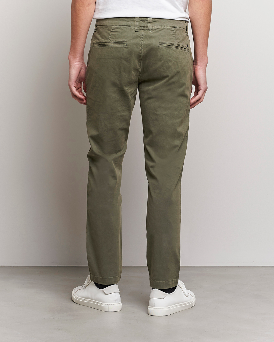 Heren | Broeken | NN07 | Marco Slim Fit Stretch Chinos Army Green