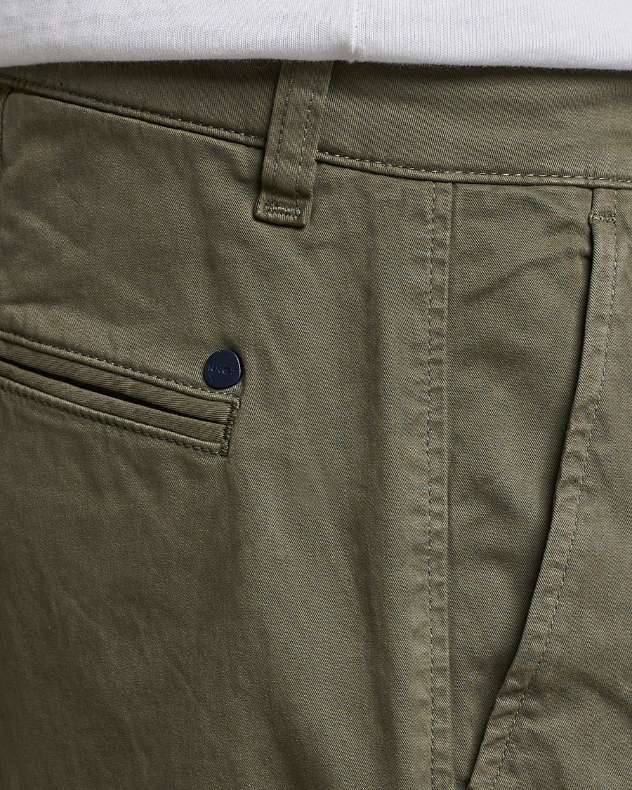 Heren | Broeken | NN07 | Marco Slim Fit Stretch Chinos Army Green
