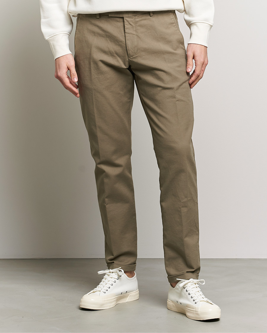 Heren | Broeken | NN07 | Scott Regular Fit Stretch Trousers Khaki