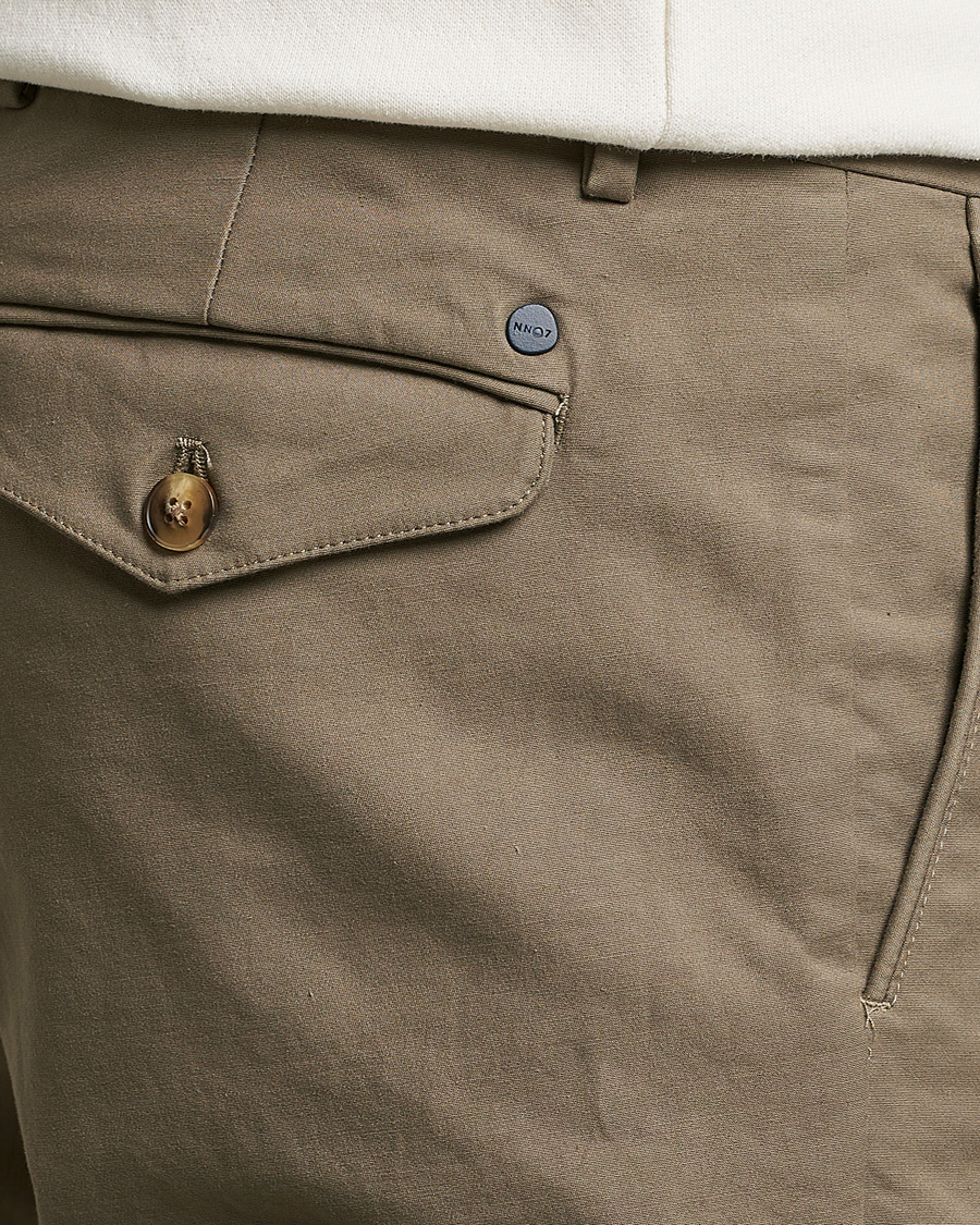 Heren | Broeken | NN07 | Scott Regular Fit Stretch Trousers Khaki