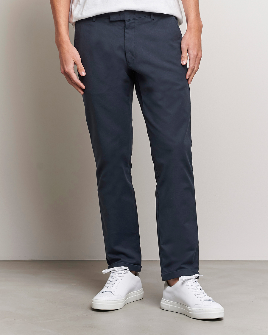 Heren | Broeken | NN07 | Scott Regular Fit Stretch Trousers Navy Blue
