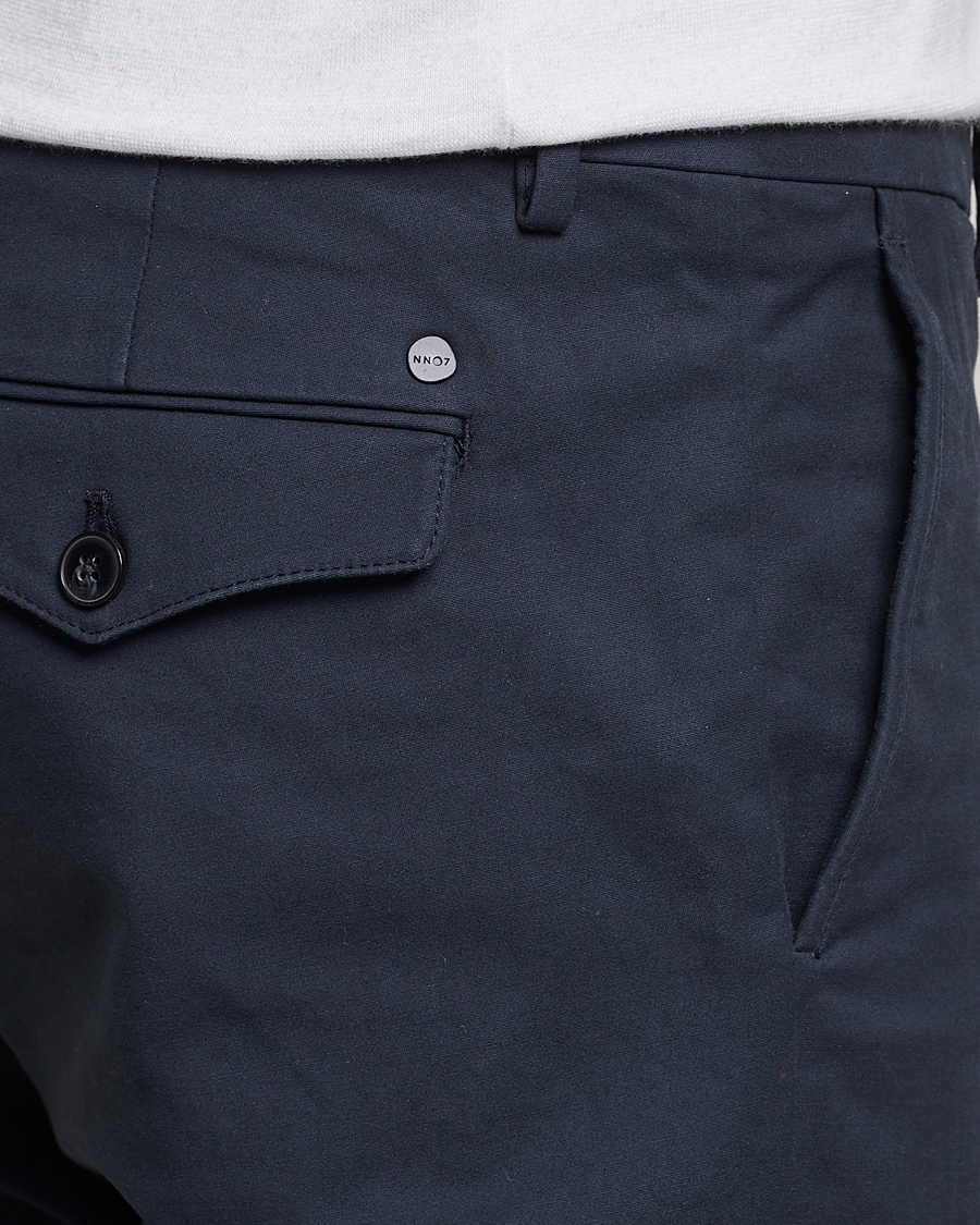 Heren | Broeken | NN07 | Scott Regular Fit Stretch Trousers Navy Blue