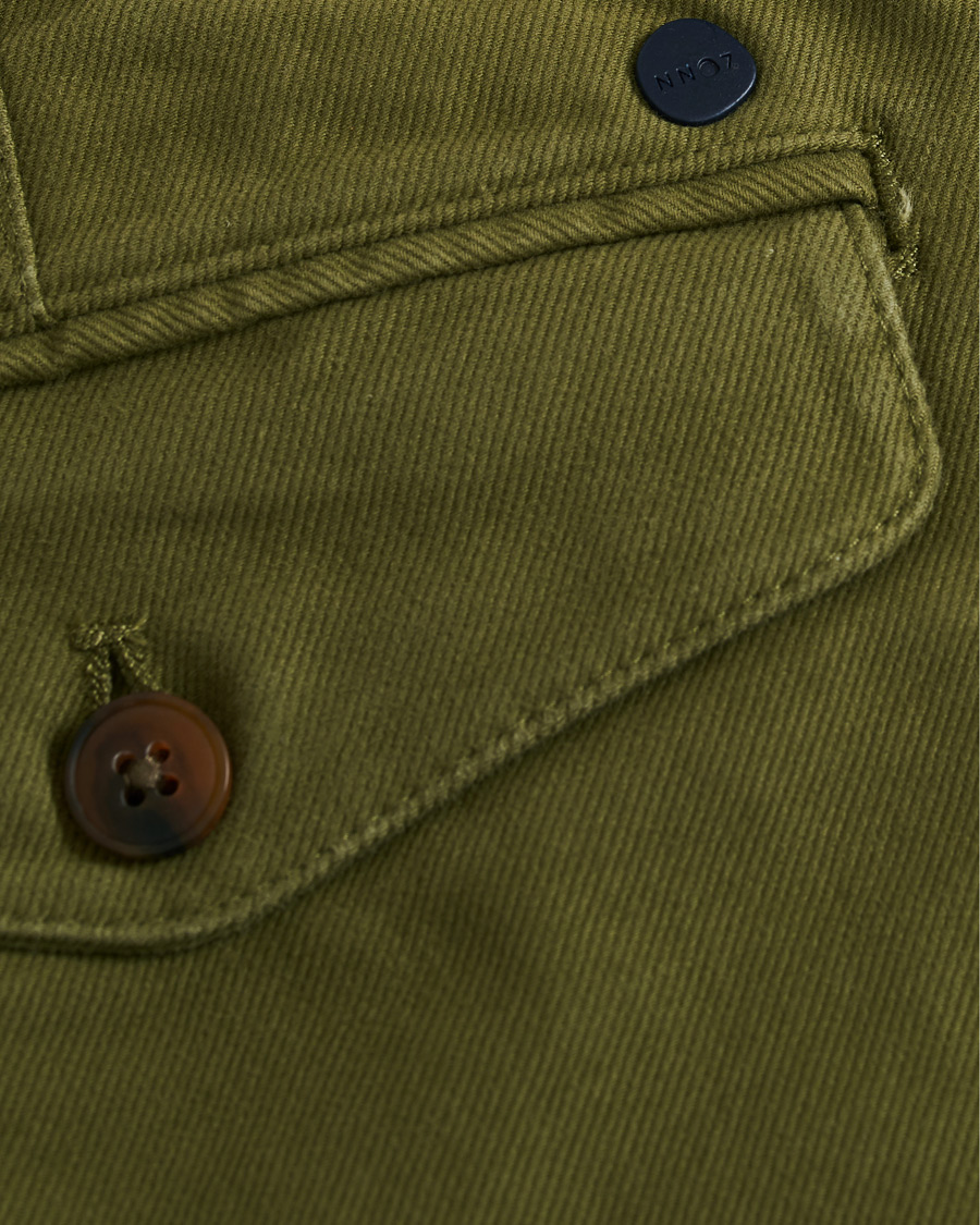 Heren | Broeken | NN07 | Steven Regular Fit Stretch Chinos Moss Green