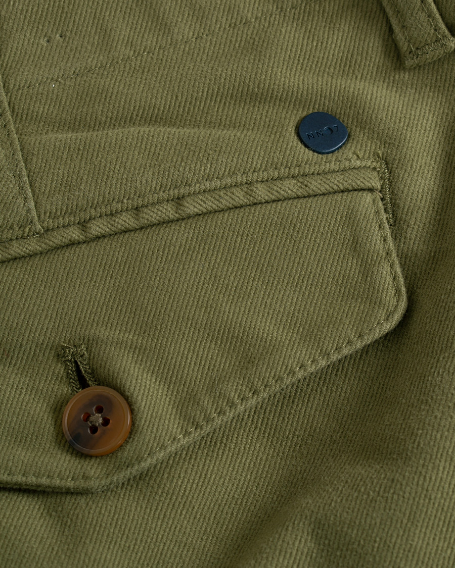 Heren | Broeken | NN07 | Steven Regular Fit Stretch Chinos Moss Green