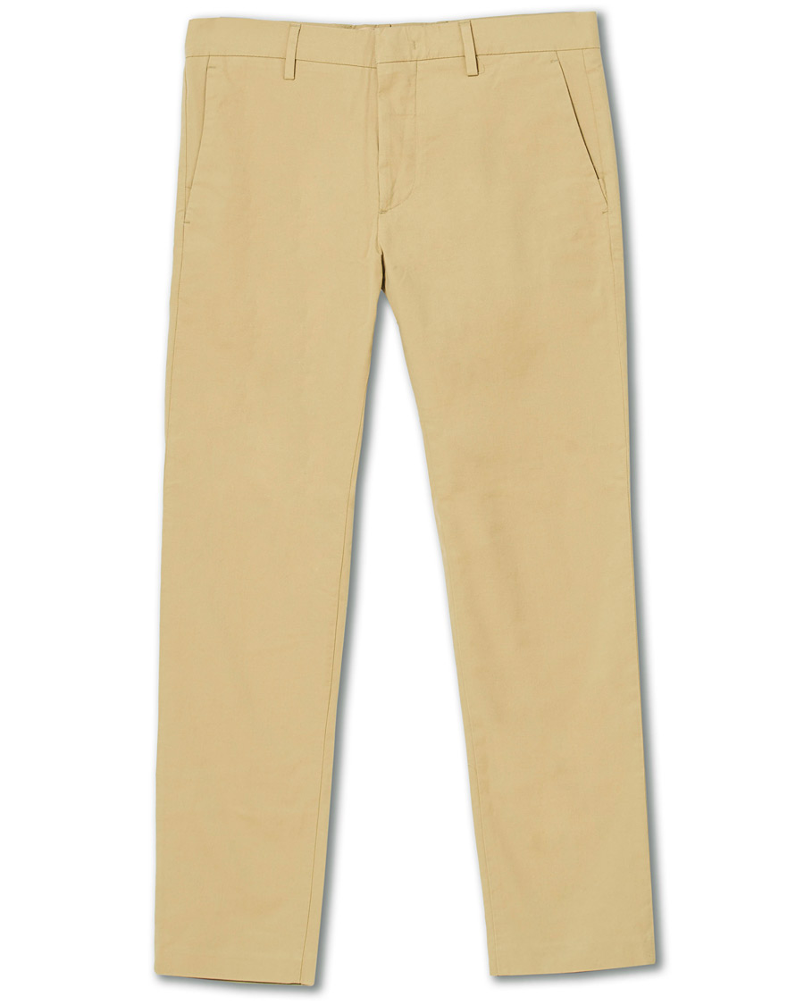 Heren | Broeken | NN07 | Theo Regular Fit Stretch Chinos Sand Khaki