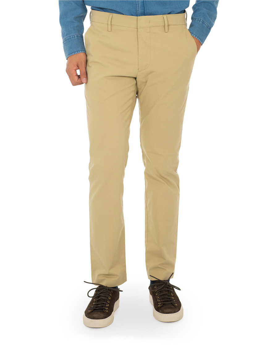 Heren | Broeken | NN07 | Theo Regular Fit Stretch Chinos Sand Khaki