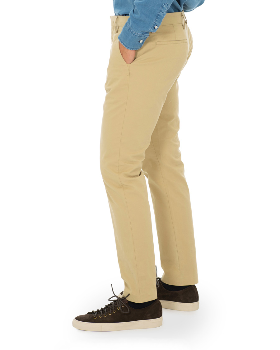 Heren | Broeken | NN07 | Theo Regular Fit Stretch Chinos Sand Khaki
