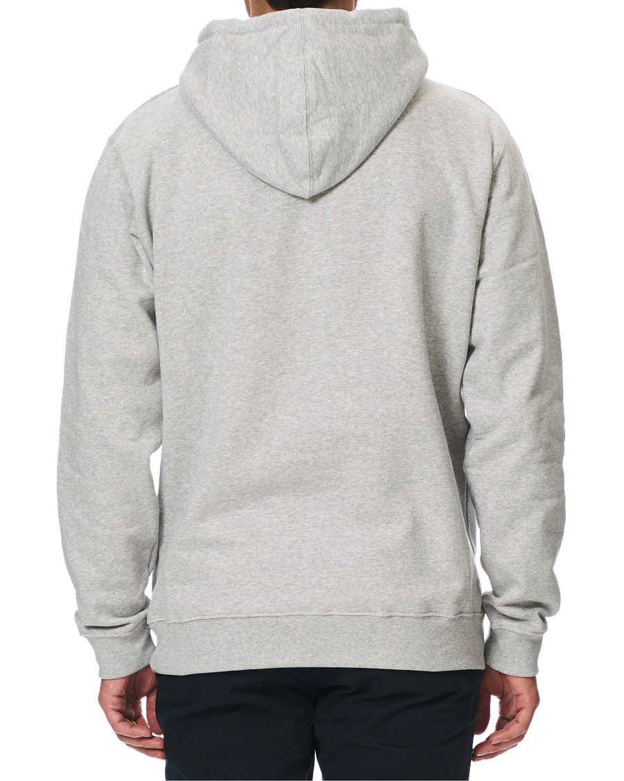 Heren | Truien | NN07 | Barrow Printed Hoodie Light Grey Melange