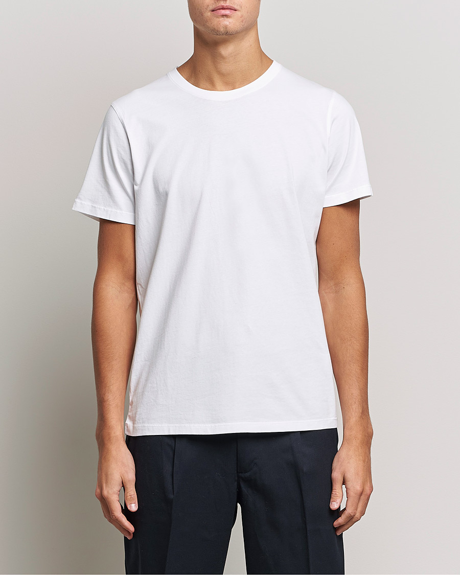 Heren | Witte T-shirts | NN07 | Pima Crew Neck Tee White