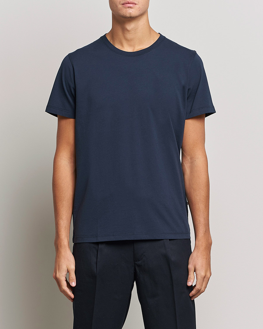 Heren |  | NN07 | Pima Crew Neck Tee Navy Blue