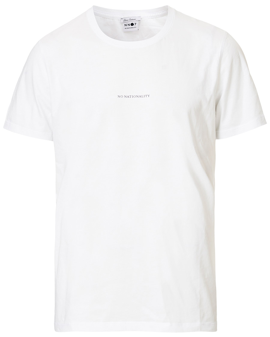 Heren | T-shirts | NN07 | Ethan Printed Crew Neck Tee White