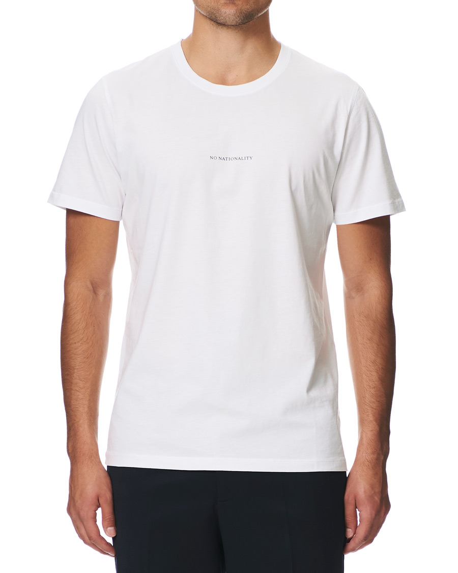 Heren | T-shirts | NN07 | Ethan Printed Crew Neck Tee White