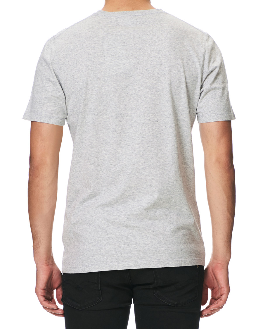 Heren | T-shirts | NN07 | Ethan Printed Crew Neck Tee Light Grey Melange