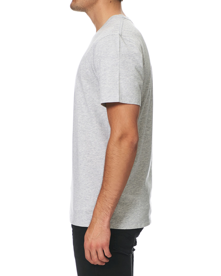 Heren | T-shirts | NN07 | Ethan Printed Crew Neck Tee Light Grey Melange