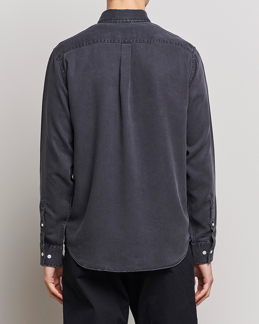 Heren | Overhemden | NN07 | Levon Tencel Denim Shirt Black