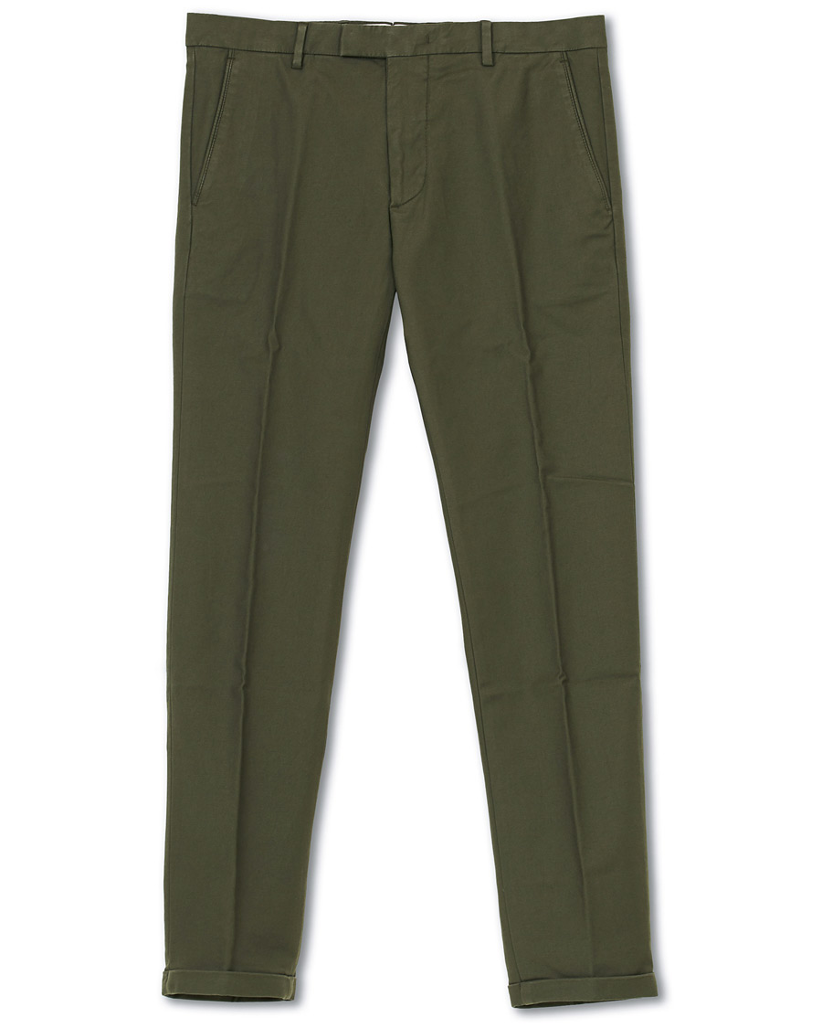 Heren | Broeken | NN07 | Scott Regular Fit Stretch Trousers Army Green