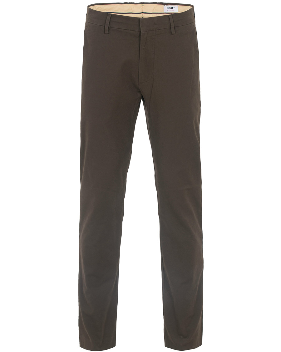 Heren | Broeken | NN07 | Theo Regular Fit Stretch Chinos Brown
