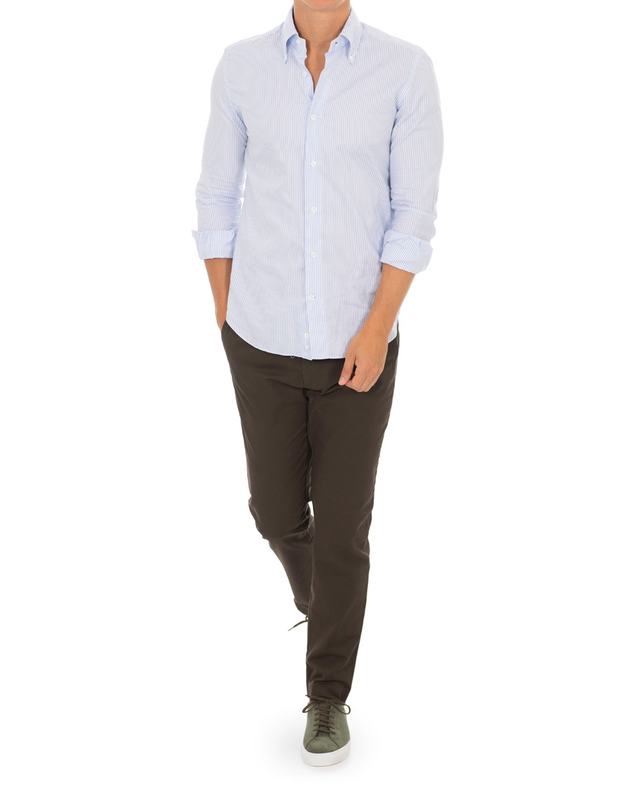 Heren | Broeken | NN07 | Theo Regular Fit Stretch Chinos Brown