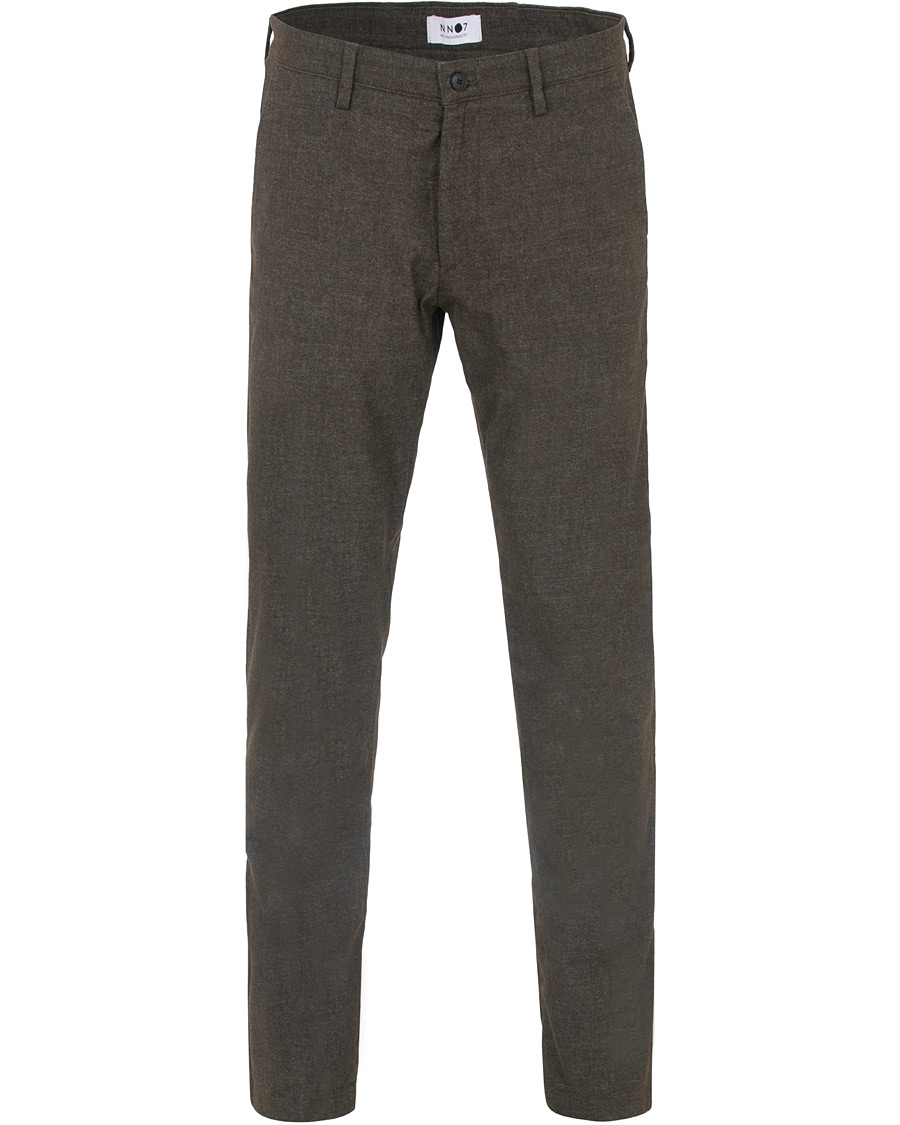 Heren | Broeken | NN07 | Karl Regular Fit Structure Stretch Chinos Brown