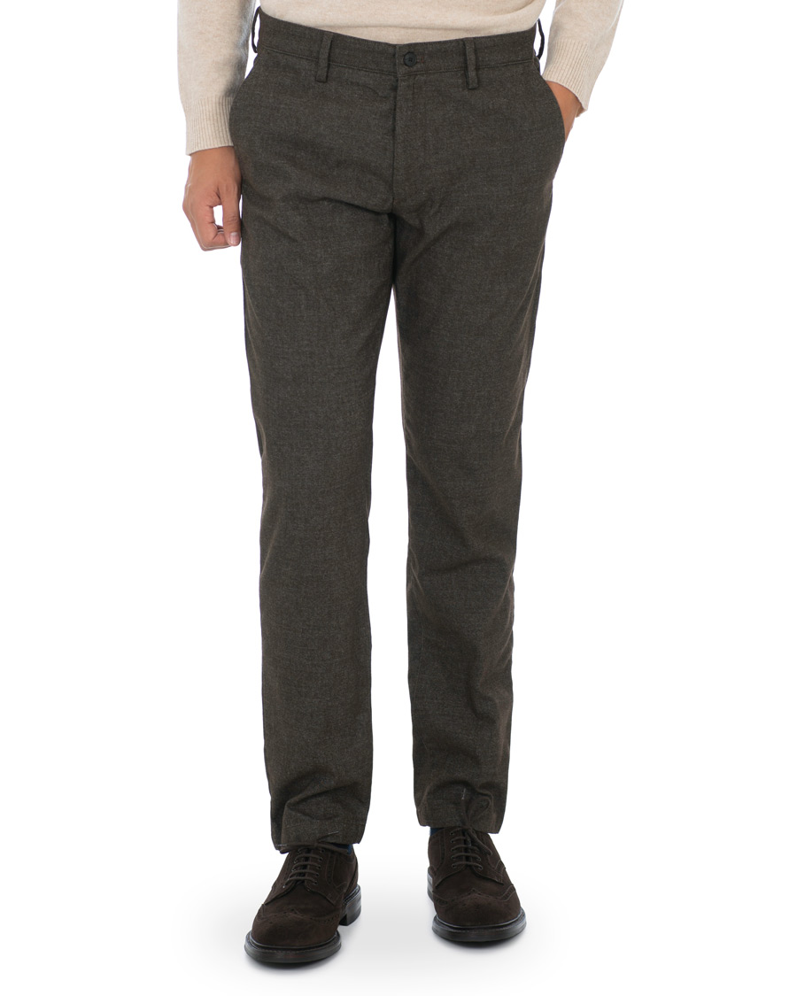 Heren | Broeken | NN07 | Karl Regular Fit Structure Stretch Chinos Brown