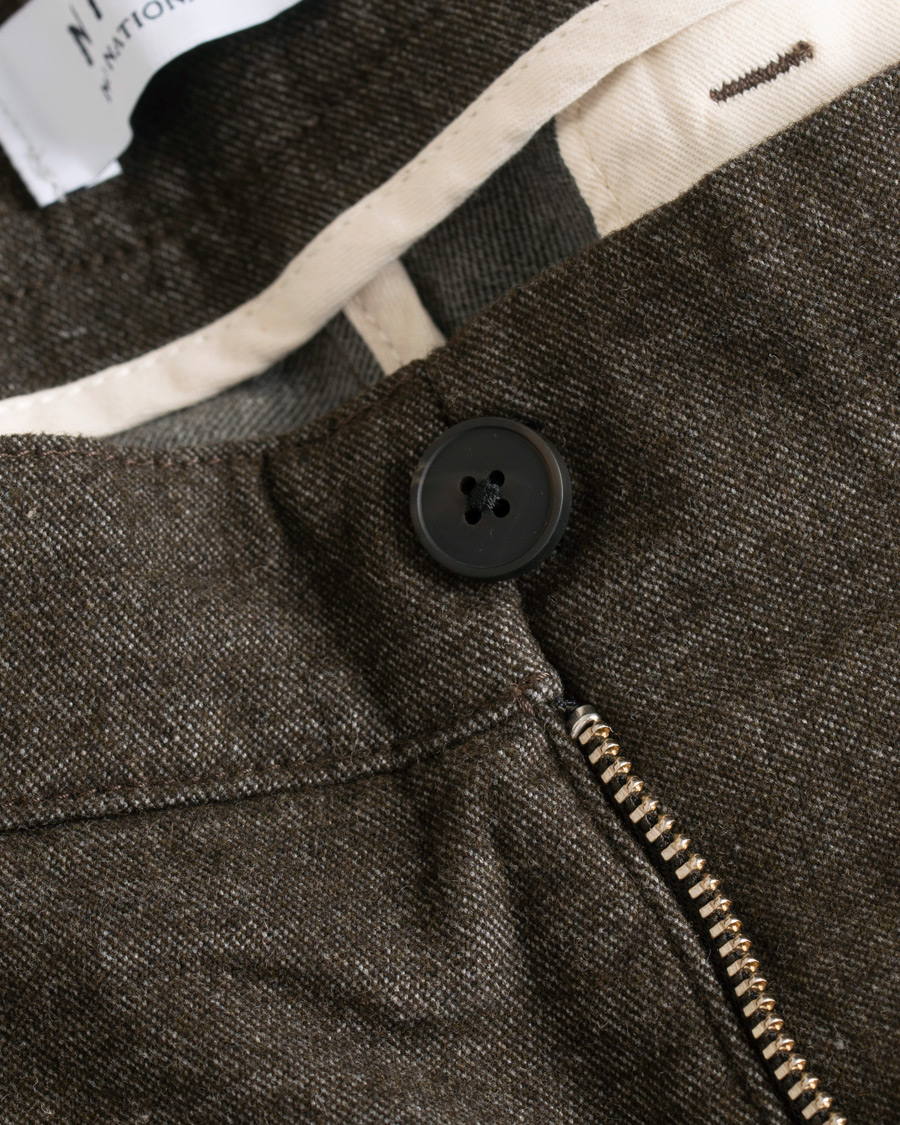 Heren | Broeken | NN07 | Karl Regular Fit Structure Stretch Chinos Brown