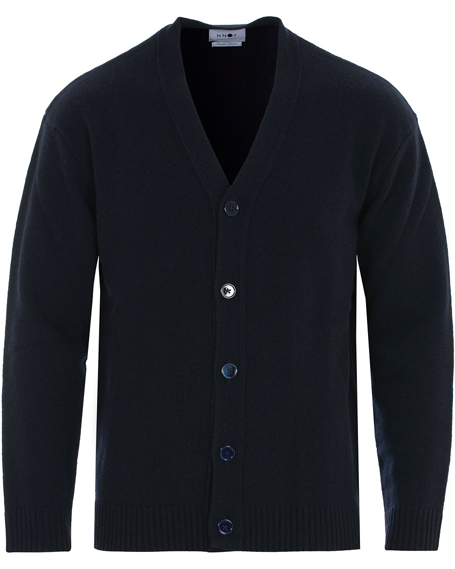 Heren | Truien | NN07 | Bjorn Wool Cardigan Navy Blue