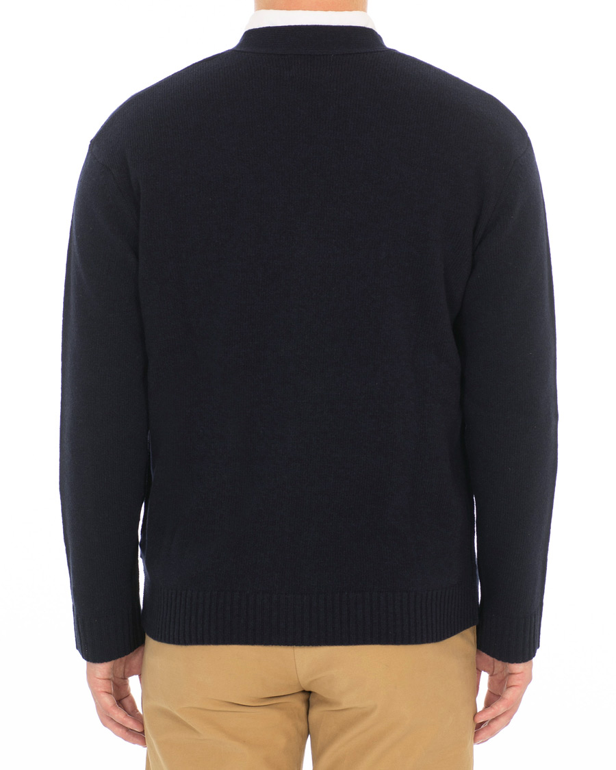 Heren | Truien | NN07 | Bjorn Wool Cardigan Navy Blue