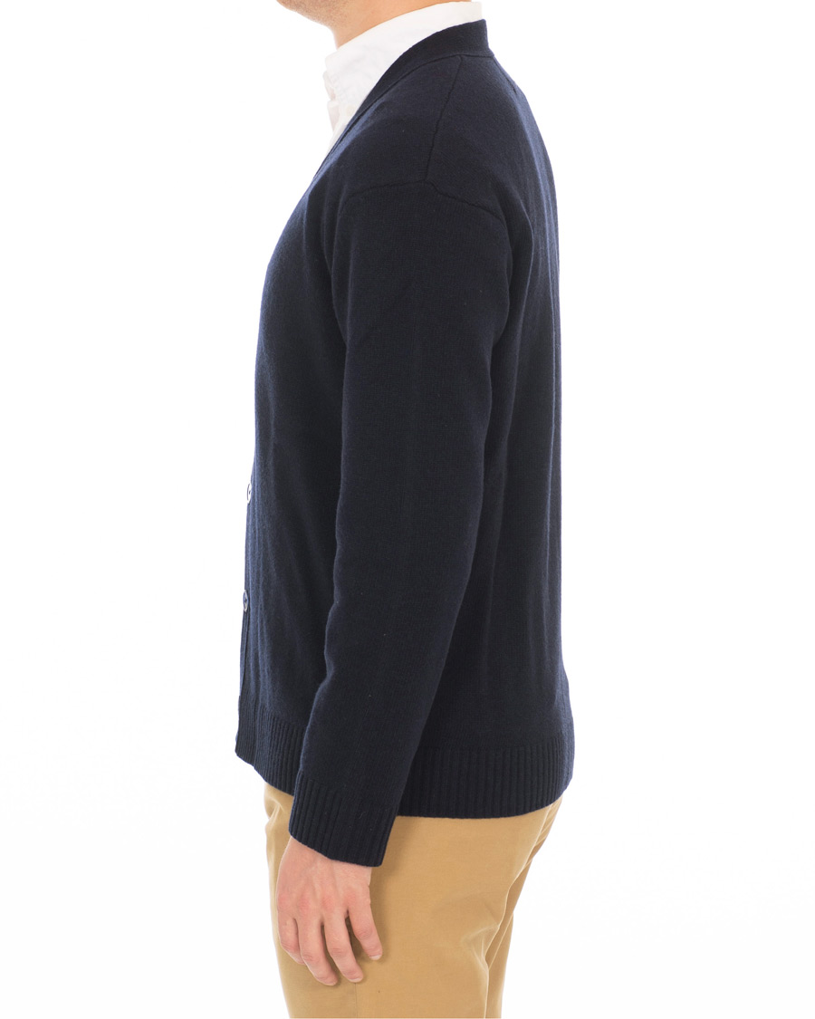 Heren | Truien | NN07 | Bjorn Wool Cardigan Navy Blue